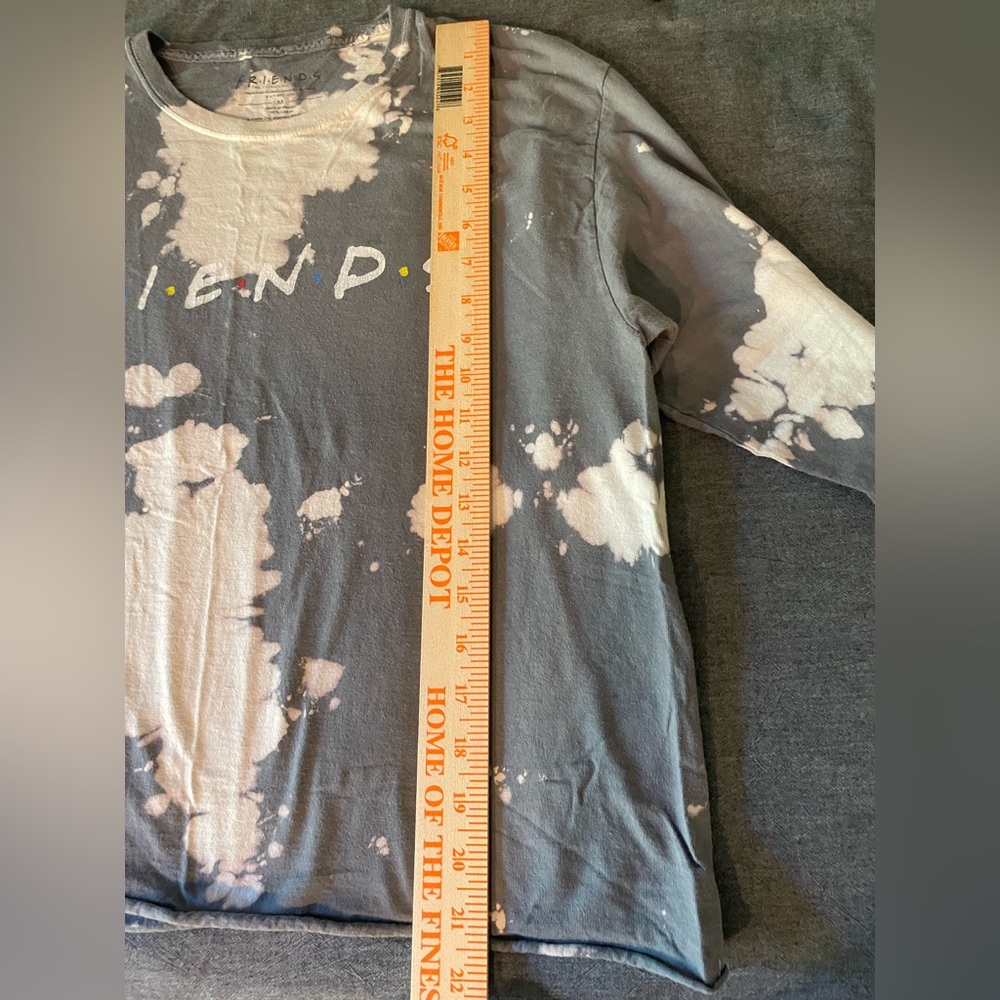Friends Logo Bleach Tie-Dye Sweatshirt Size M - Picture 5 of 7